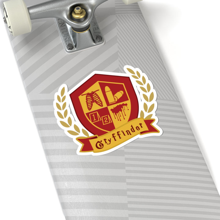 Crimson & Gold Forensic Valor Vinyl Adhesive Sticker