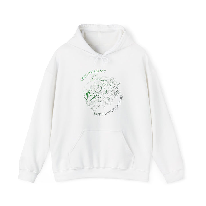 "Friends Don't Let Friends Decomp" Side Skull Unisex Heavy Blend™ Hooded Sweatshirt