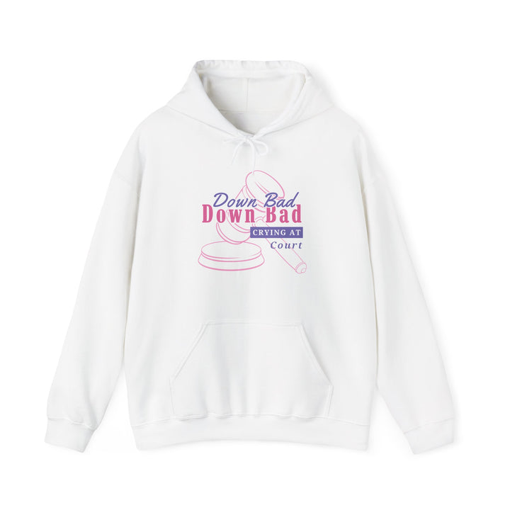 “Down Bad Crying at Court” Unisex Heavy Blend™ Hooded Sweatshirt