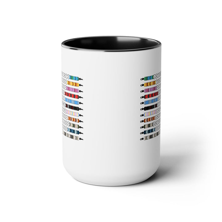 "Forensic Besties" Two-Tone Coffee Mug, 15oz