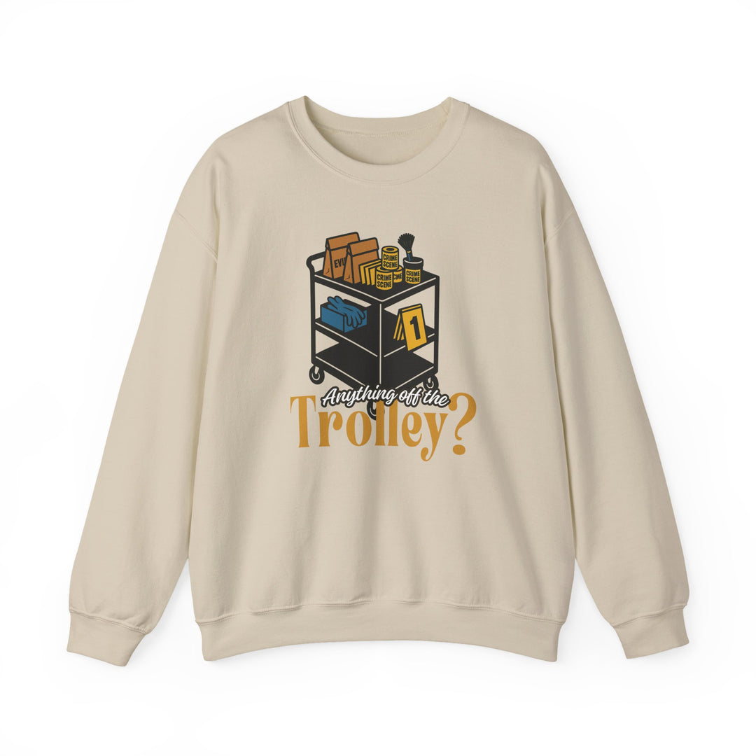 "Anything Off the Trolley" Unisex Heavy Blend™ Crewneck Sweatshirt