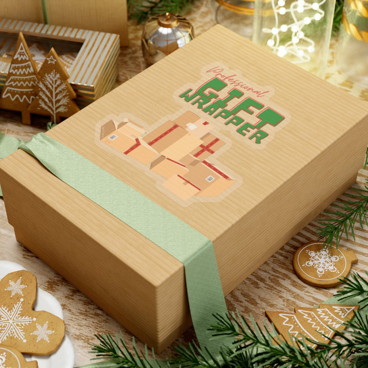 "Professional Gift Wrapper" Vinyl Adhesive Sticker