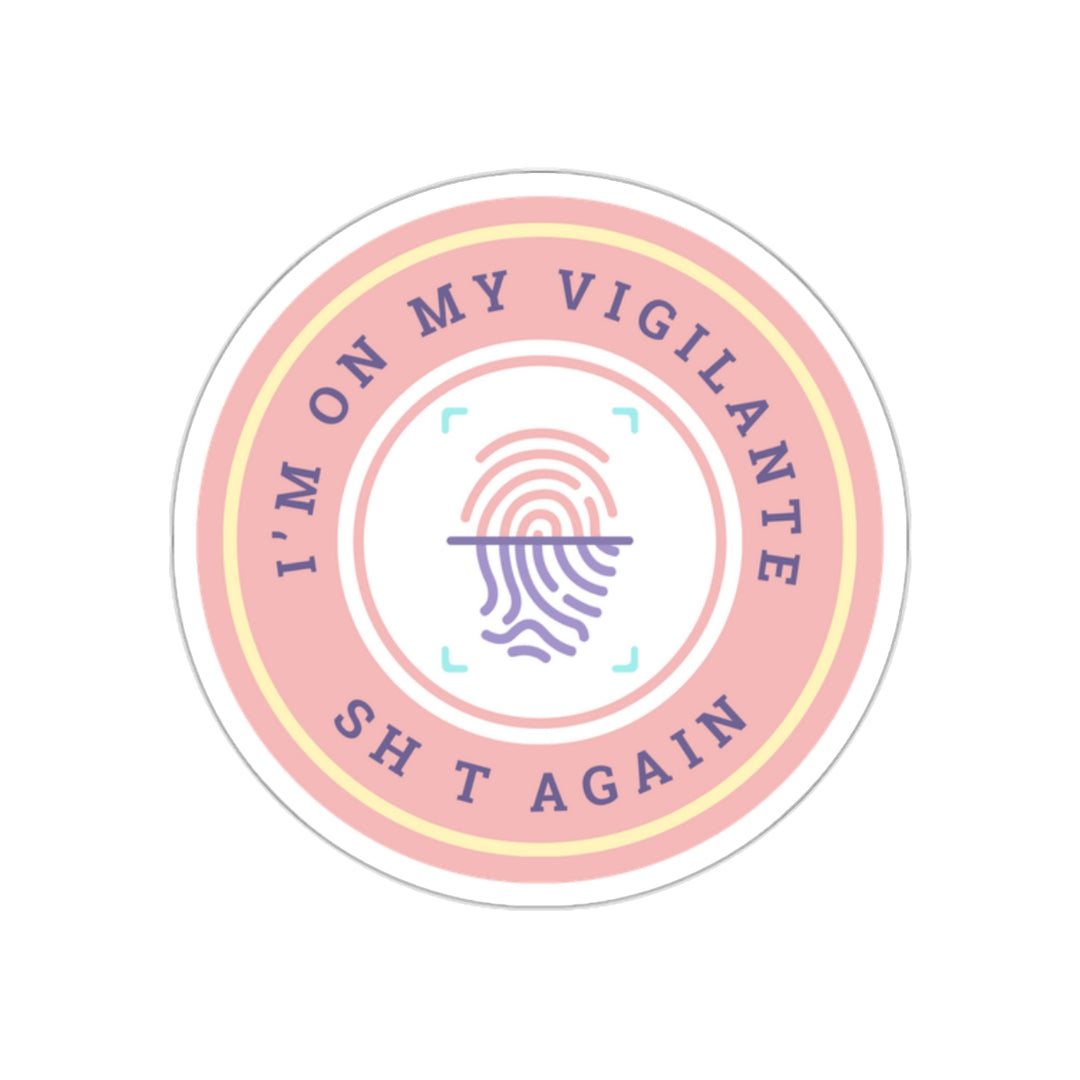 "Vigilante Latent Prints" Vinyl Adhesive Sticker