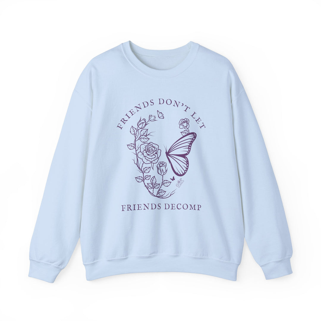 "Friends Don't Let Friends Decomp" Skull Unisex Heavy Blend™ Crewneck Sweatshirt