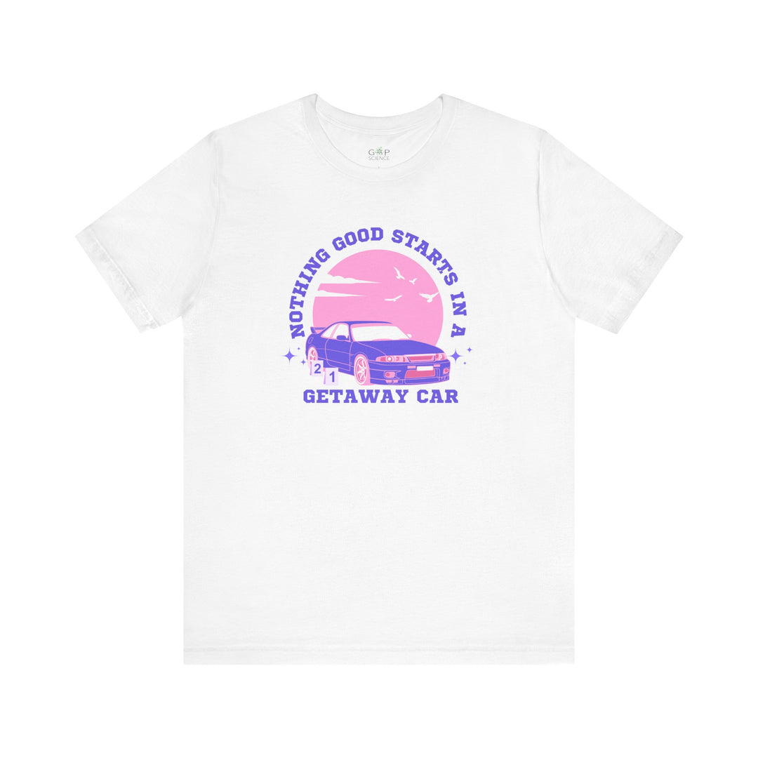 "Getaway Car" Unisex Jersey Short Sleeve Tee
