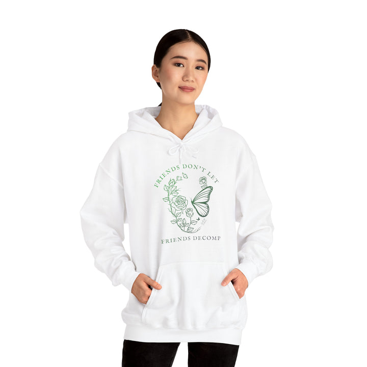 "Friends Don't Let Friends Decomp" Skull Unisex Heavy Blend™ Hooded Sweatshirt