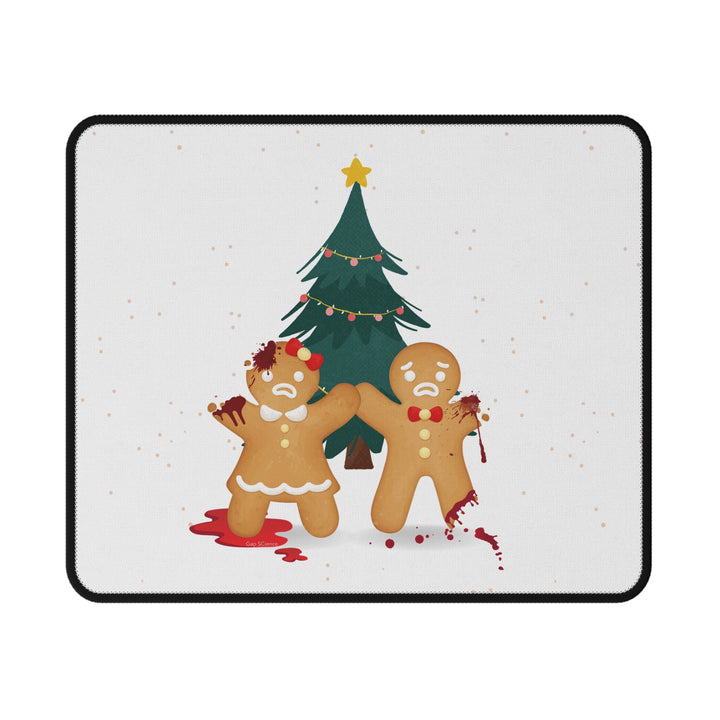 "Gingerbread Crime Scene" Non-Slip Mouse Pad