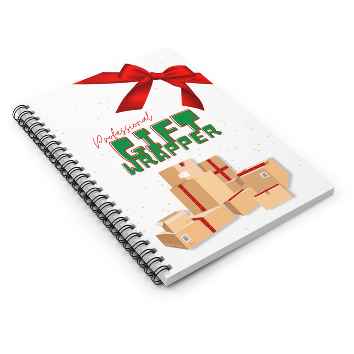 "Professional Gift Wrapper" Spiral Notebook - Ruled Line