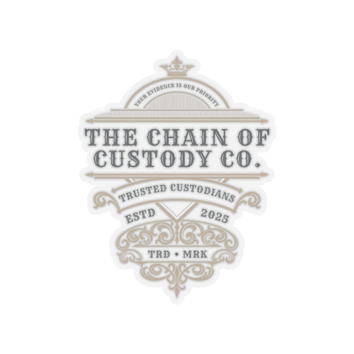 Chain of Custody Co. Vinyl Adhesive Sticker