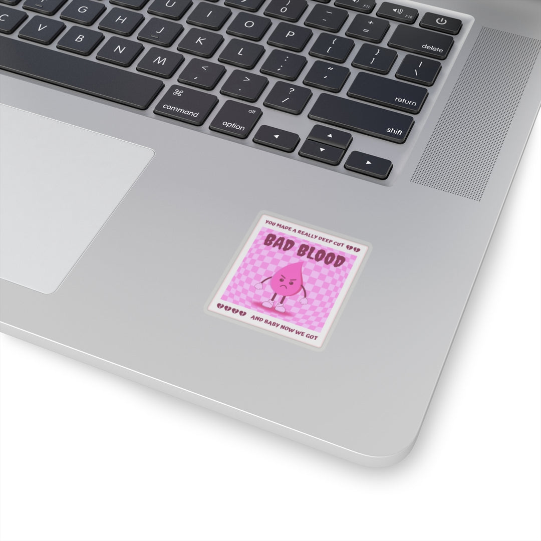 "Bad Blood" (Pink) Vinyl Adhesive Sticker
