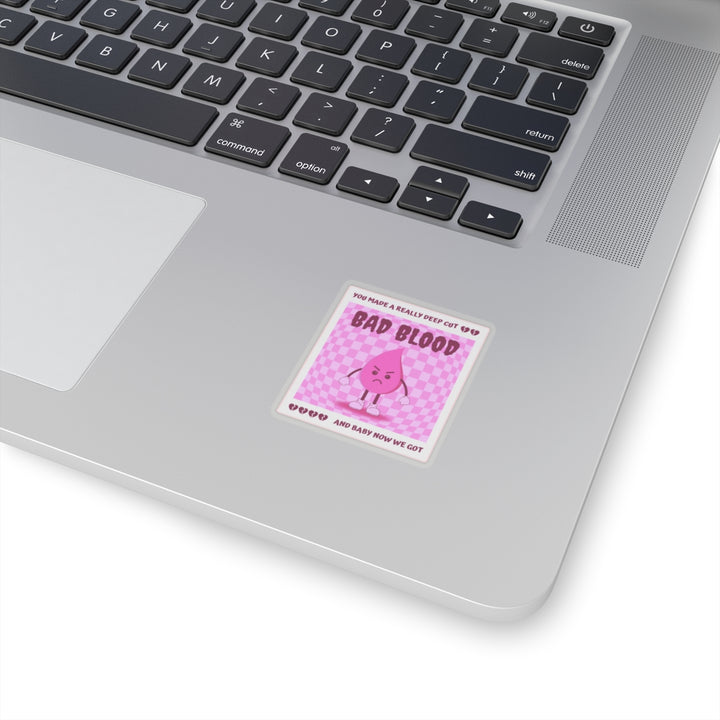 "Bad Blood" (Pink) Vinyl Adhesive Sticker