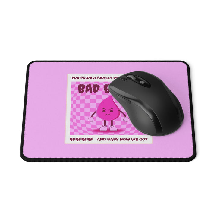 "Bad Blood" (Pink) Non-Slip Mouse Pad