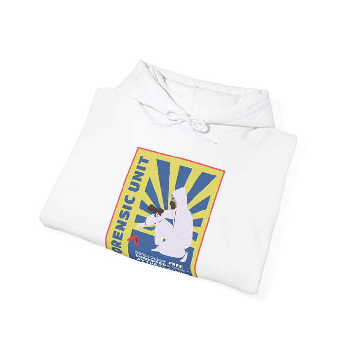 Forensic Unit "We're Happy..." Unisex Heavy Blend™ Hooded Sweatshirt