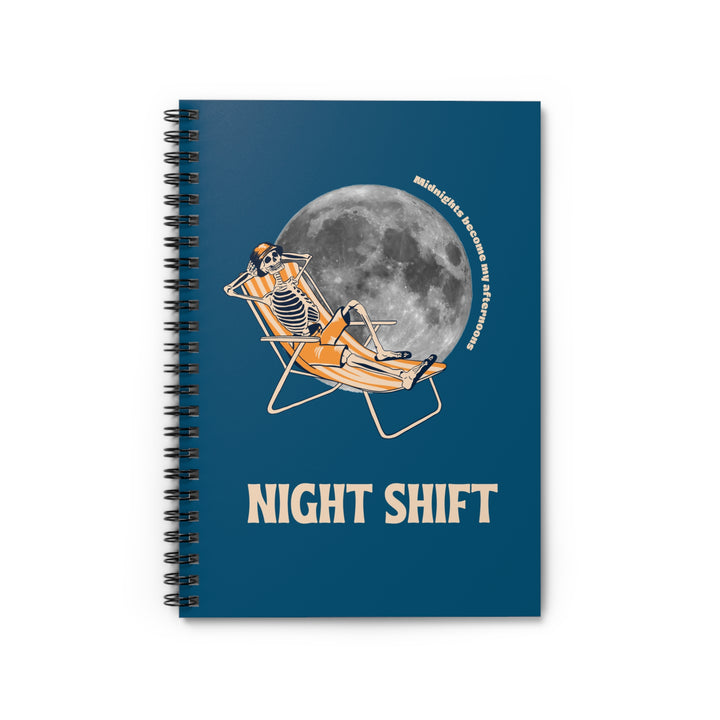 "Night Shift" Spiral Notebook - Ruled Line