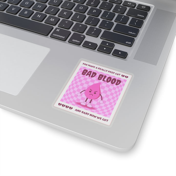 "Bad Blood" (Pink) Vinyl Adhesive Sticker