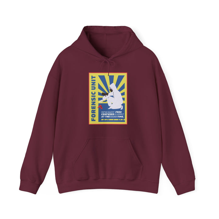 Forensic Unit "We're Happy..." Unisex Heavy Blend™ Hooded Sweatshirt