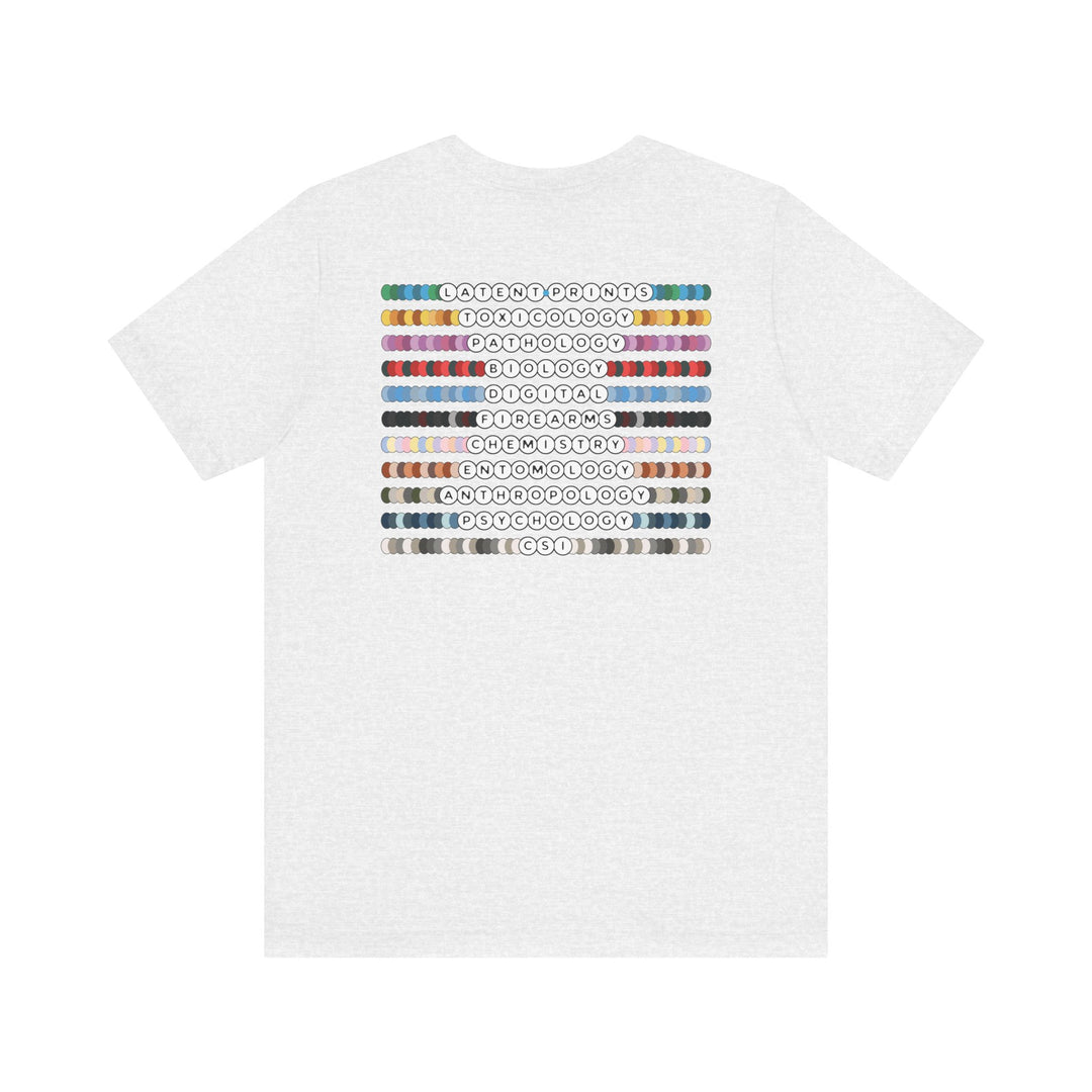 "Forensic Besties" Back Design Unisex Jersey Short Sleeve Tee