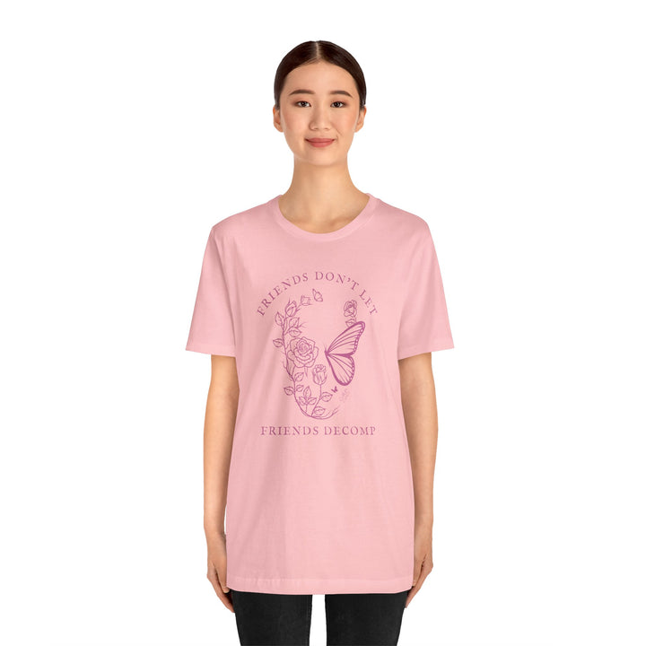 "Friends Don't Let Friends Decomp" Skull Unisex Cotton Short Sleeve Tee