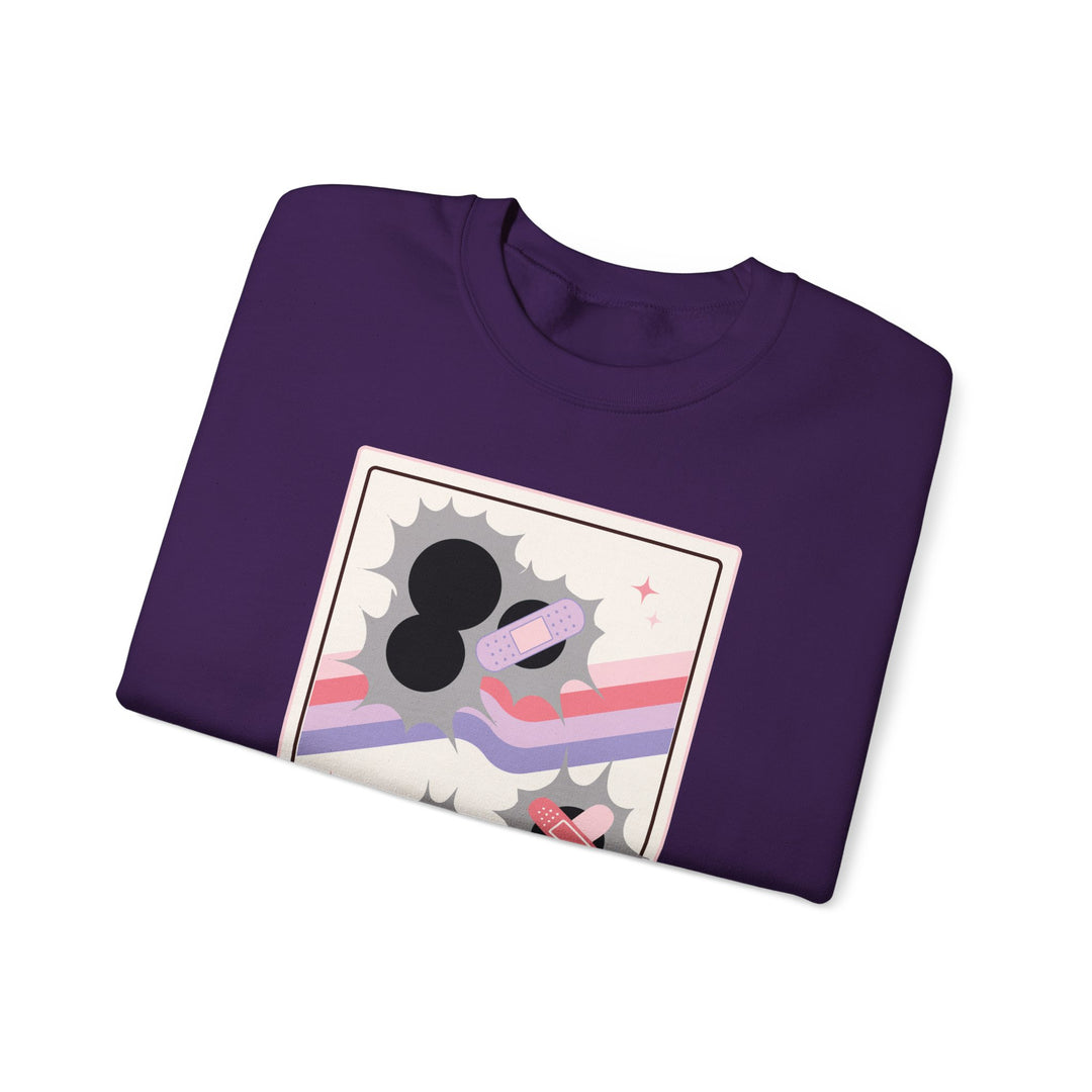 “Bullet Holes – Bandaids Don’t Fix Them” Unisex Heavy Blend™ Crewneck Sweatshirt