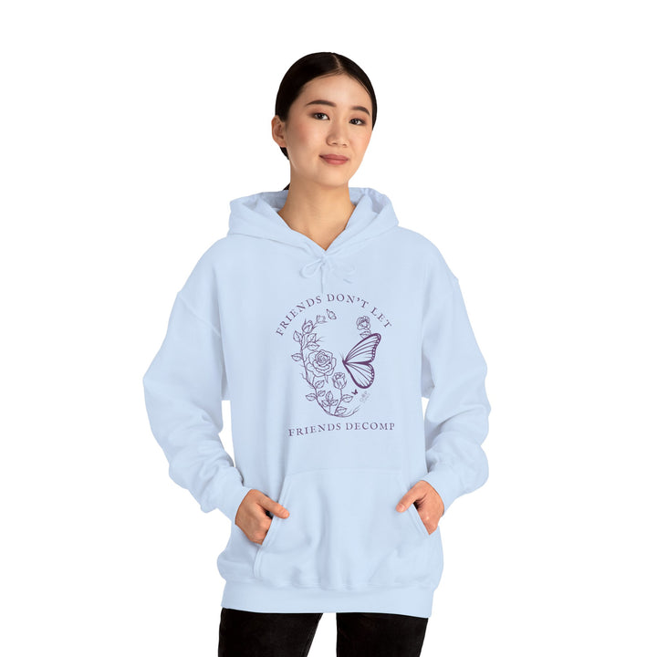 "Friends Don't Let Friends Decomp" Skull Unisex Heavy Blend™ Hooded Sweatshirt