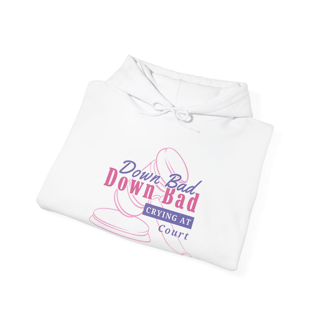 “Down Bad Crying at Court” Unisex Heavy Blend™ Hooded Sweatshirt