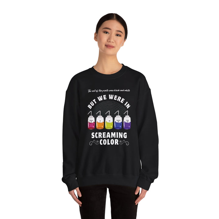"Screaming Color" Forensic Latent Processing Reagents Unisex Heavy Blend™ Crewneck Sweatshirt