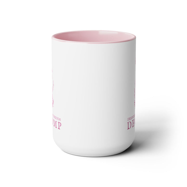 "Friends Don't Let Friends Decomp" Butterfly Two-Tone Coffee Mugs, 15oz