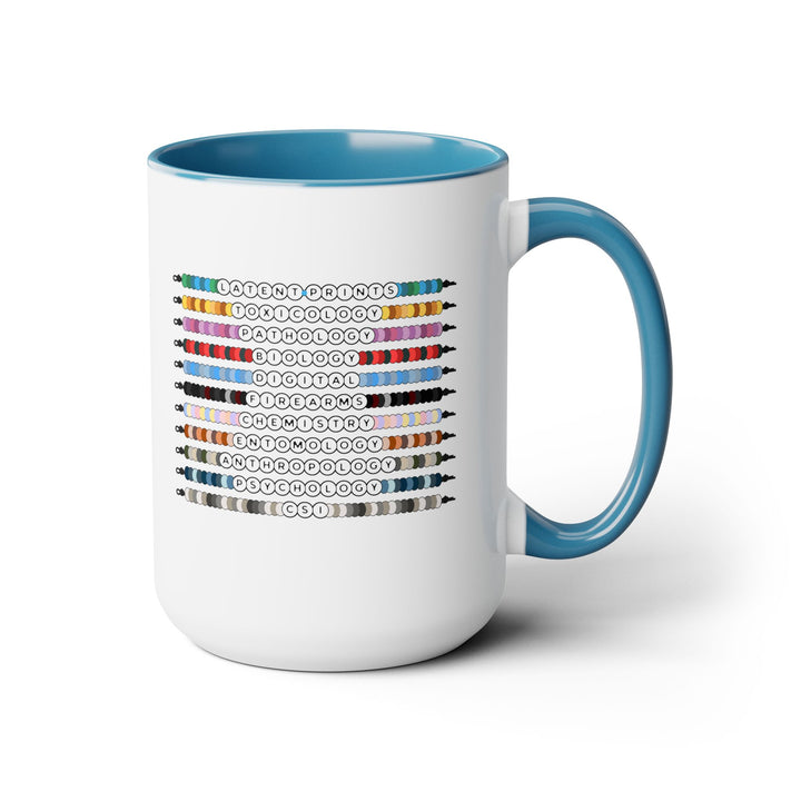 "Forensic Besties" Two-Tone Coffee Mug, 15oz
