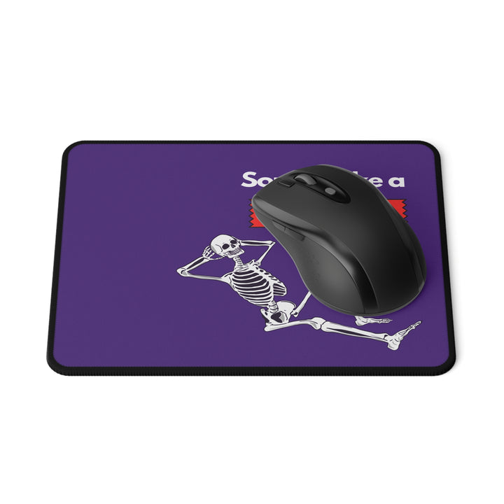 "Sounds Like a NIGHTSHIFT Problem" Non-Slip Mouse Pad (Purple)