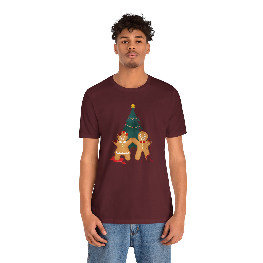 "Gingerbread Crime Scene" Unisex Jersey Short Sleeve Tee