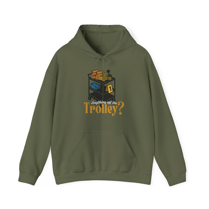 "Anything Off the Trolley" Unisex Heavy Blend™ Hooded Sweatshirt