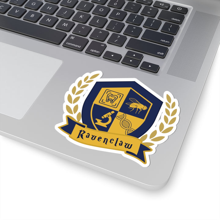 Navy & Gold Forensic Wisdom Vinyl Adhesive Sticker