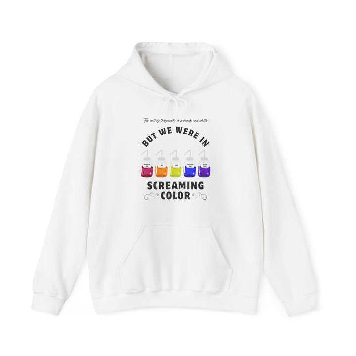 "Screaming Color" Forensic Latent Processing Reagents Unisex Heavy Blend™ Hooded Sweatshirt