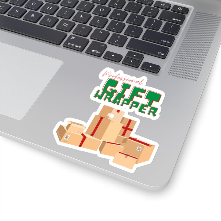 "Professional Gift Wrapper" Vinyl Adhesive Sticker