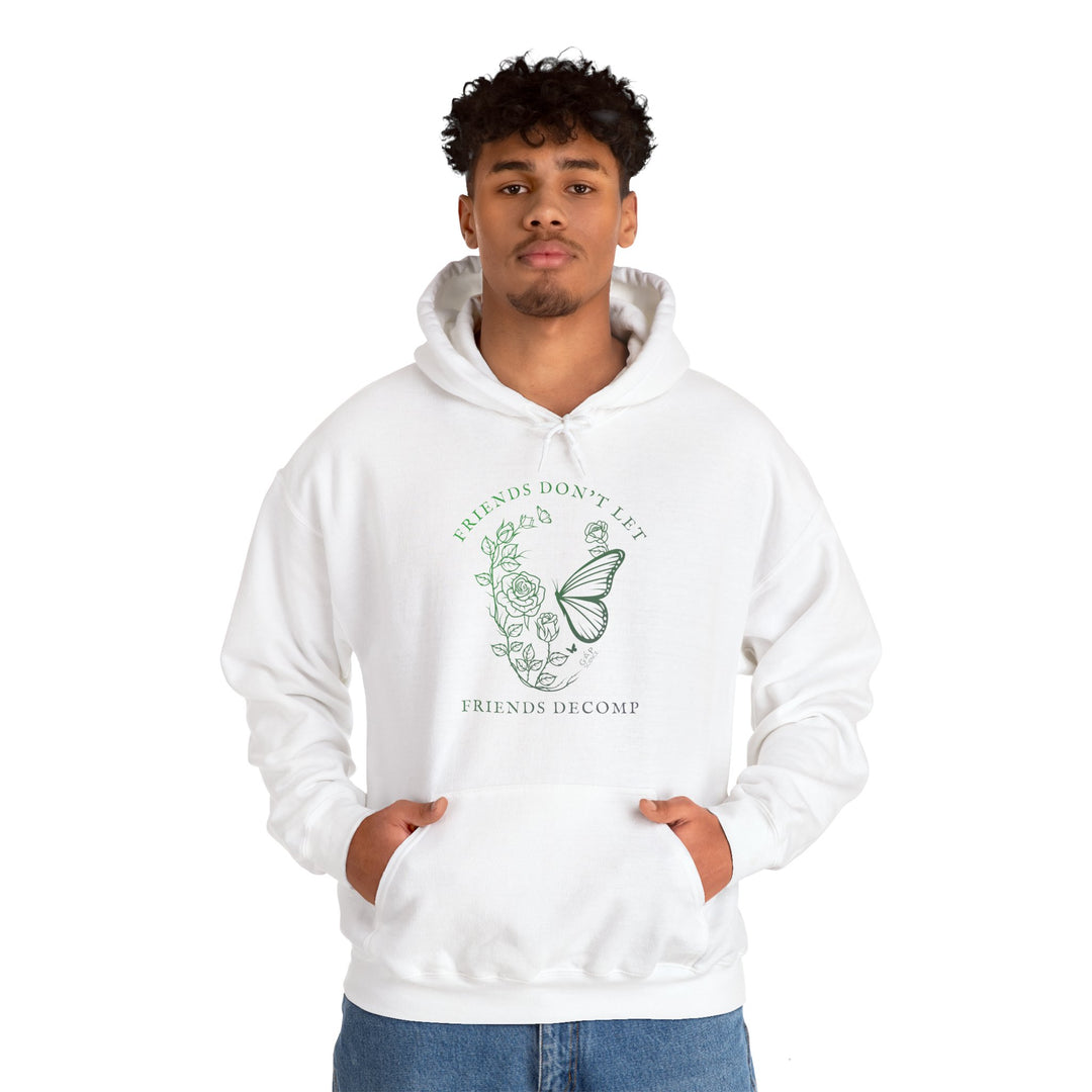 "Friends Don't Let Friends Decomp" Skull Unisex Heavy Blend™ Hooded Sweatshirt