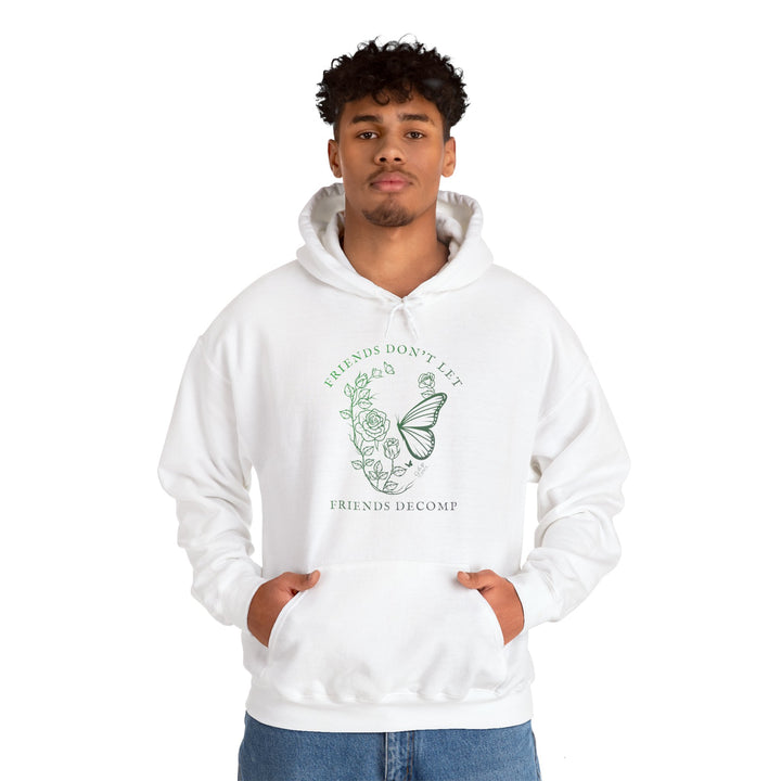 "Friends Don't Let Friends Decomp" Skull Unisex Heavy Blend™ Hooded Sweatshirt