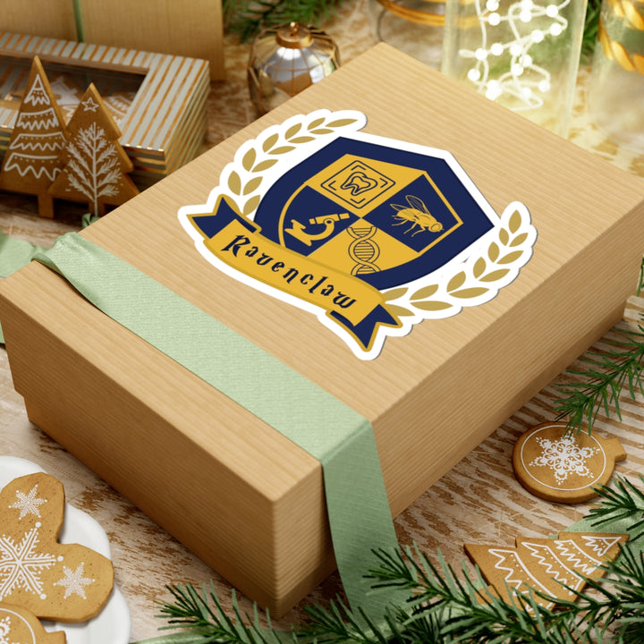 Navy & Gold Forensic Wisdom Vinyl Adhesive Sticker