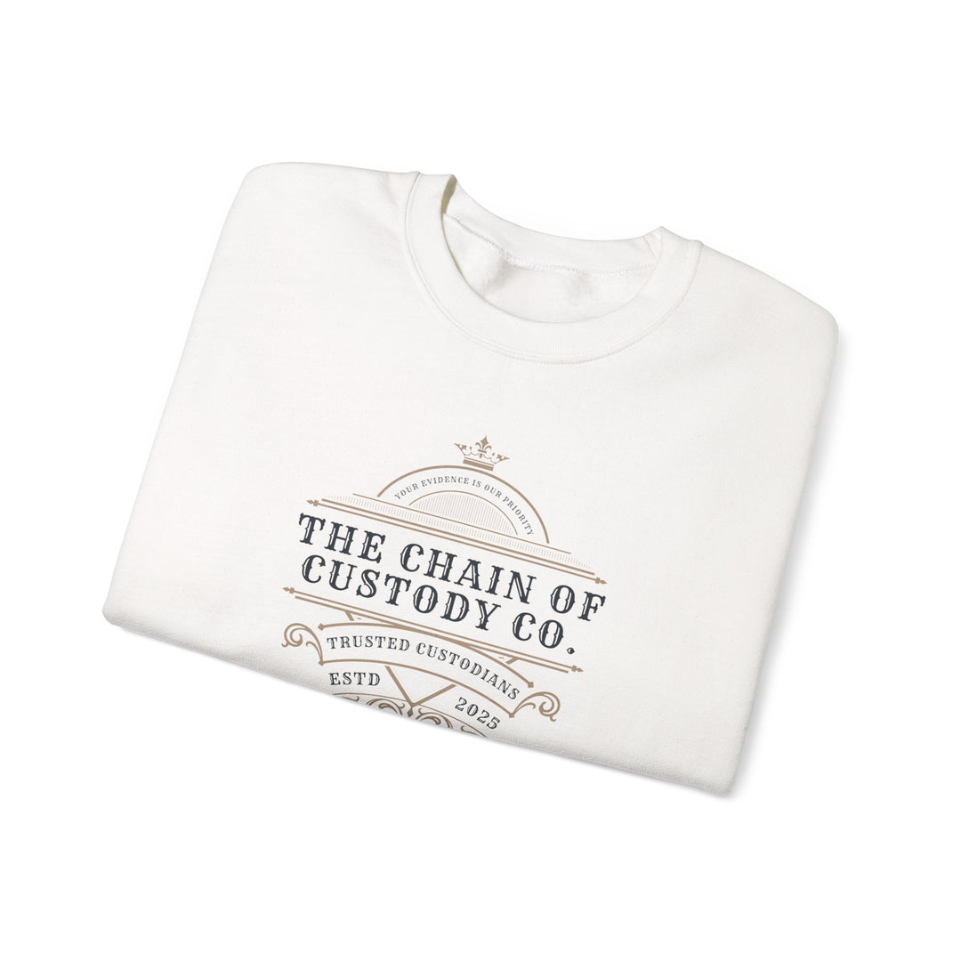 “Chain of Custody Co.” Unisex Heavy Blend™ Crewneck Sweatshirt