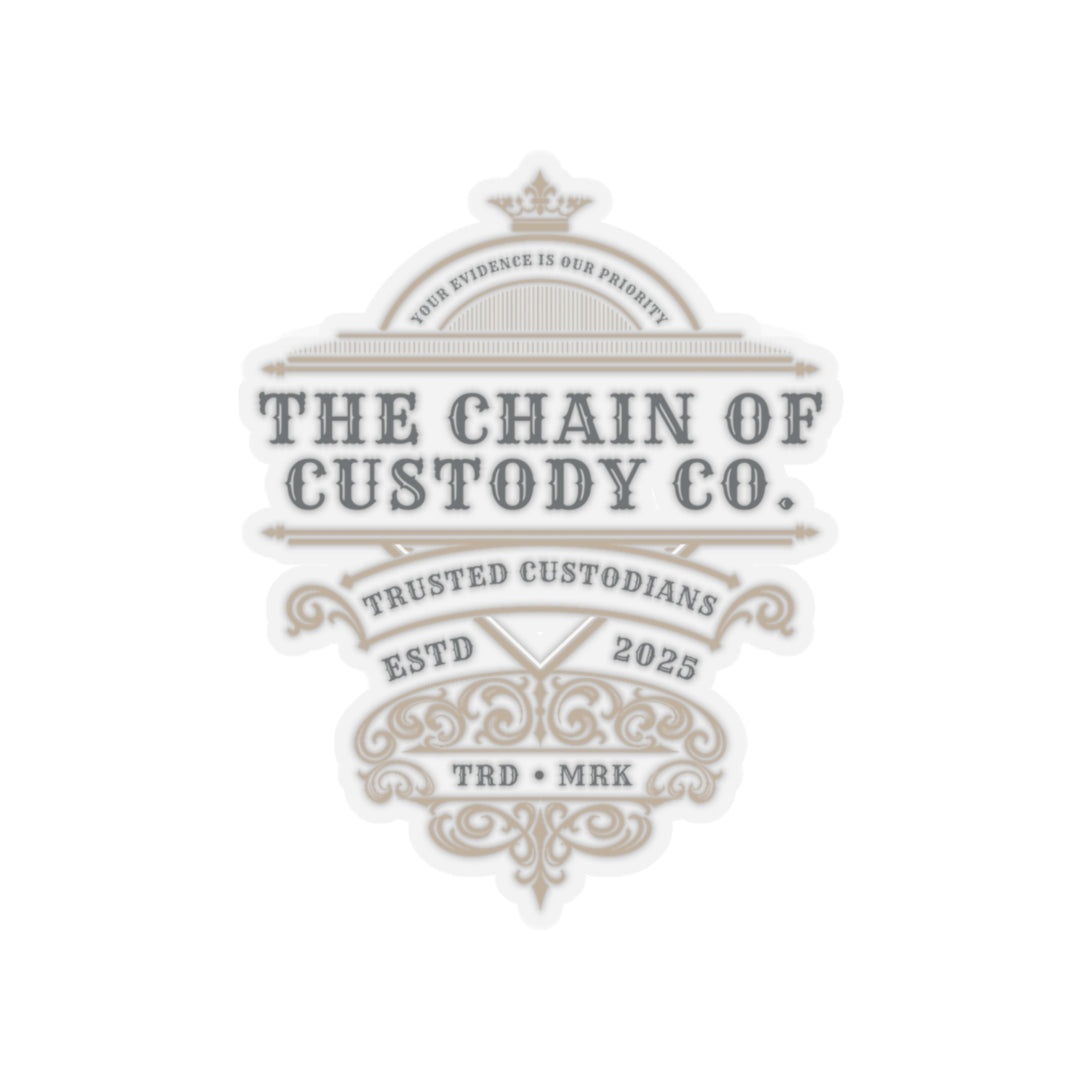 Chain of Custody Co. Vinyl Adhesive Sticker