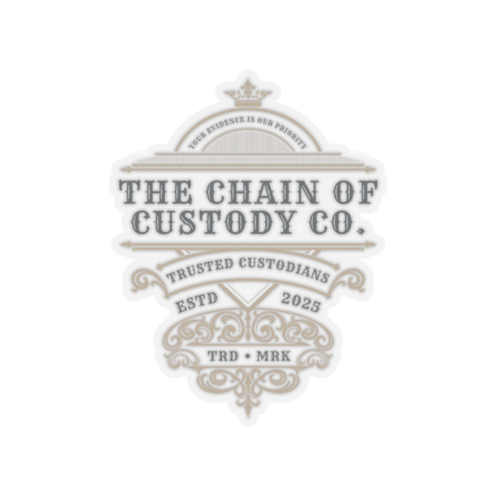 Chain of Custody Co. Vinyl Adhesive Sticker