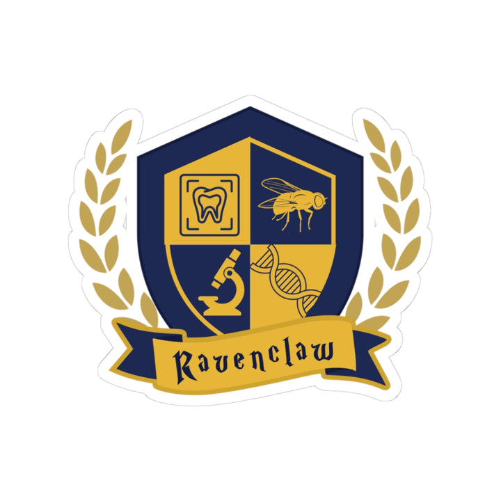 Navy & Gold Forensic Wisdom Vinyl Adhesive Sticker