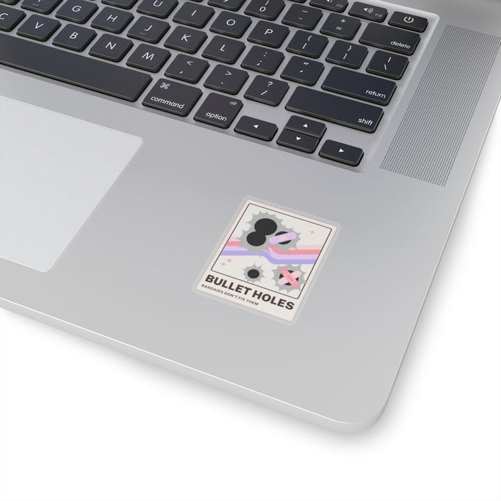 "Bullet Holes - Bandaids Don't Fix Them" Vinyl Adhesive Sticker