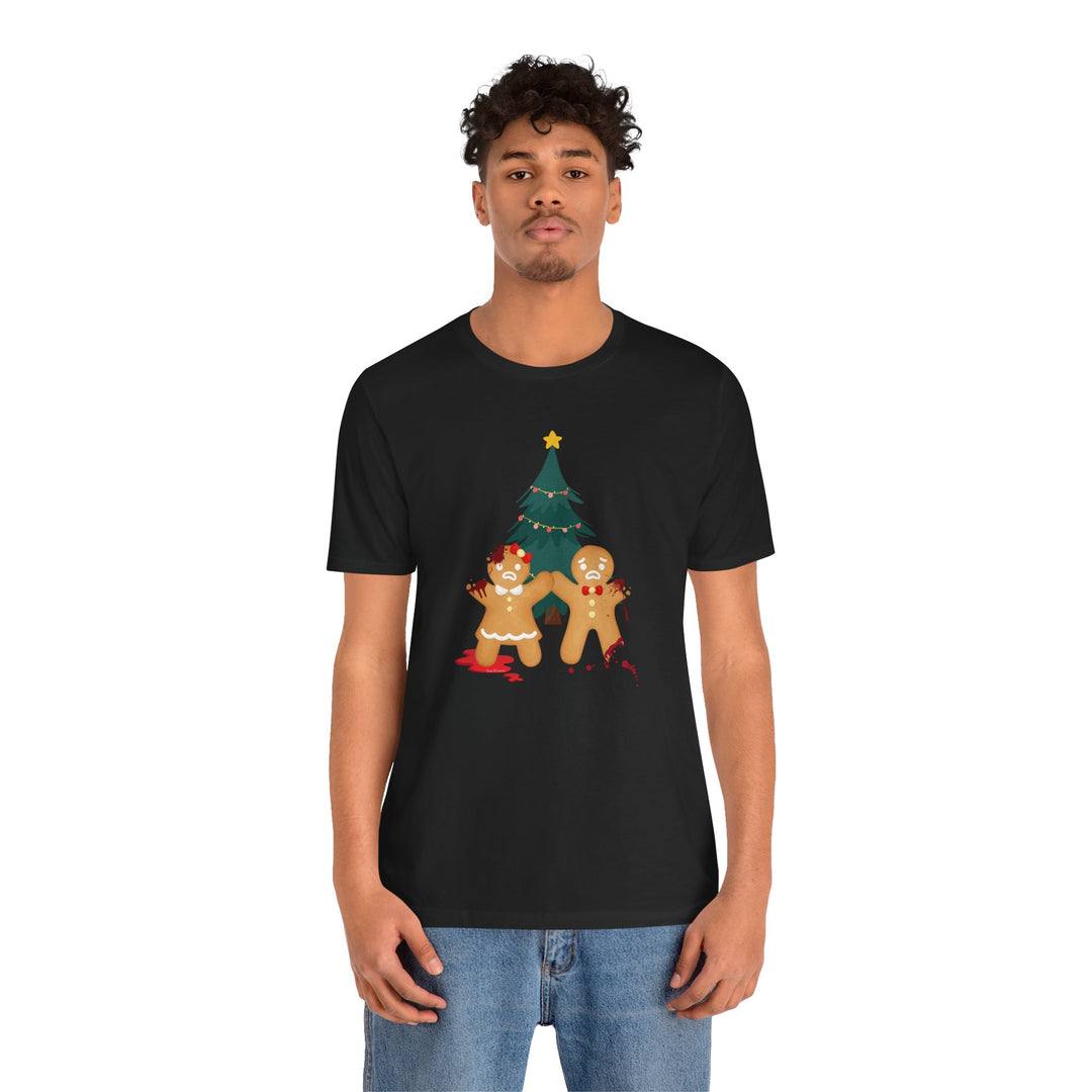 "Gingerbread Crime Scene" Unisex Jersey Short Sleeve Tee