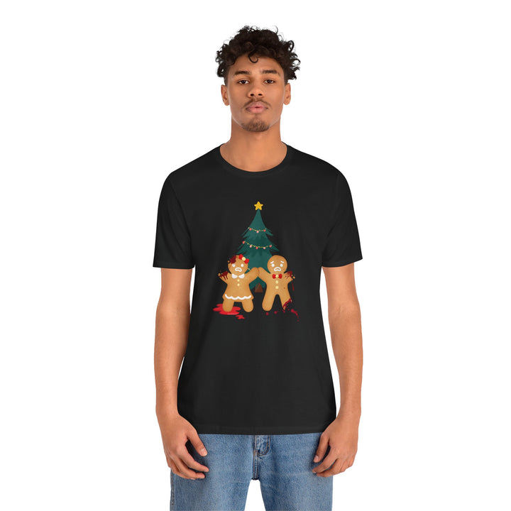 "Gingerbread Crime Scene" Unisex Jersey Short Sleeve Tee