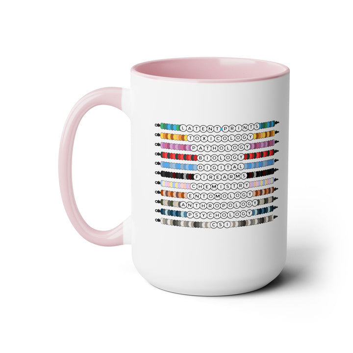 "Forensic Besties" Two-Tone Coffee Mug, 15oz
