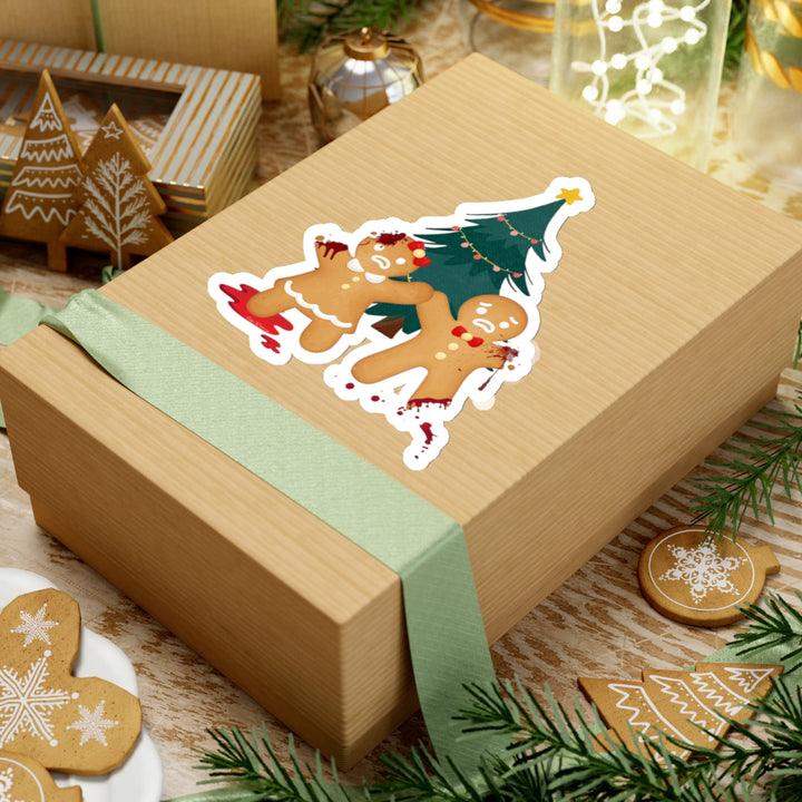 "Gingerbread Crime Scene" Vinyl Adhesive Sticker