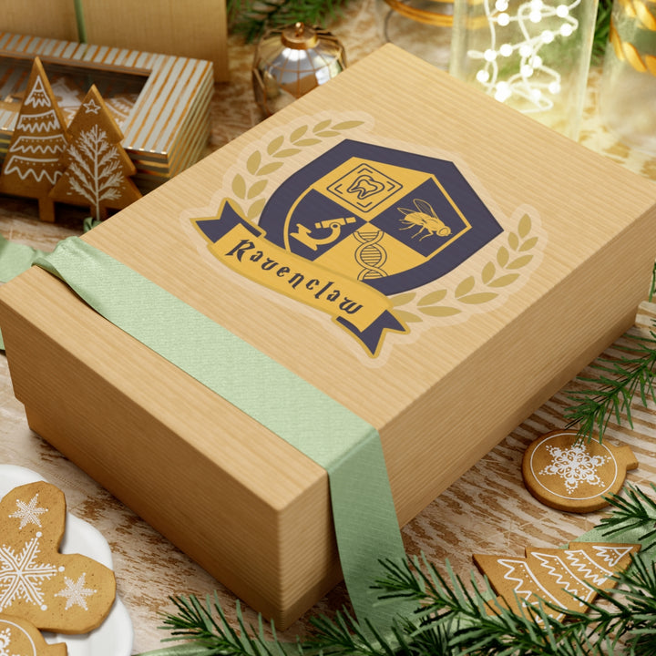 Navy & Gold Forensic Wisdom Vinyl Adhesive Sticker