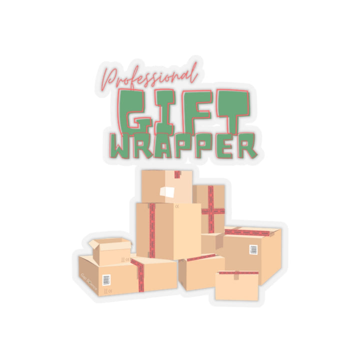 "Professional Gift Wrapper" Vinyl Adhesive Sticker