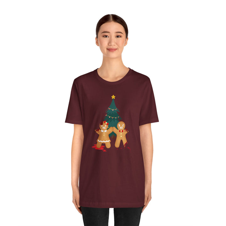 "Gingerbread Crime Scene" Unisex Jersey Short Sleeve Tee
