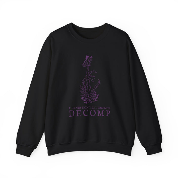 "Friends Don't Let Friends Decomp" Butterfly Unisex Heavy Blend™ Crewneck Sweatshirt